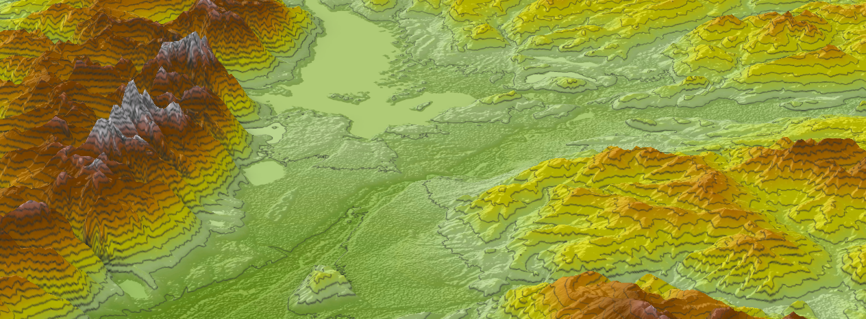 LiDAR hillshade of Wyoming terrain